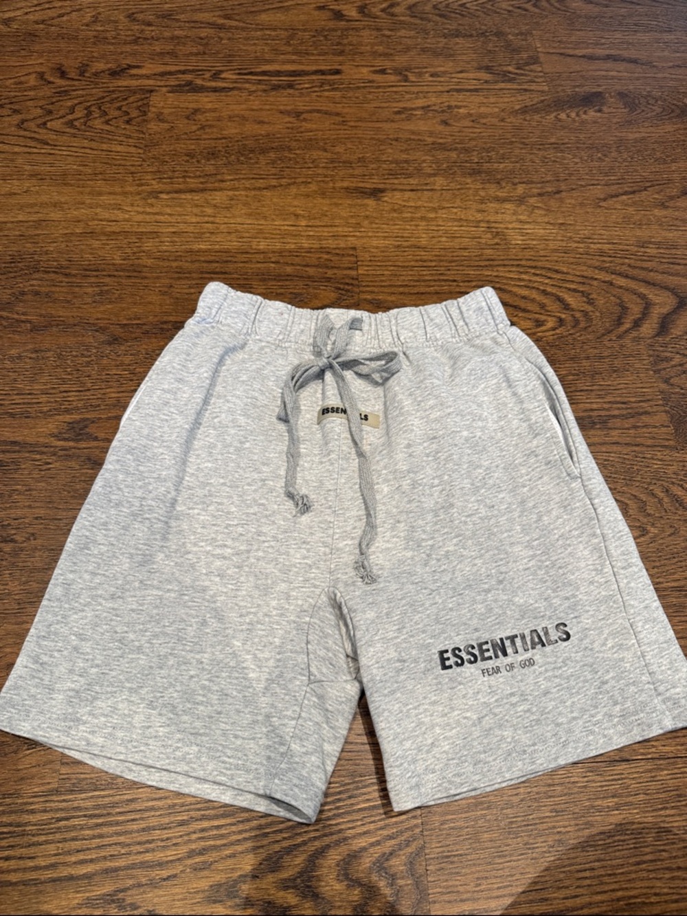 Men's Light Gray Logo Sweat Shorts